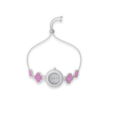 Crystal Bloom Timepiece Bracelet Watch Mashha
