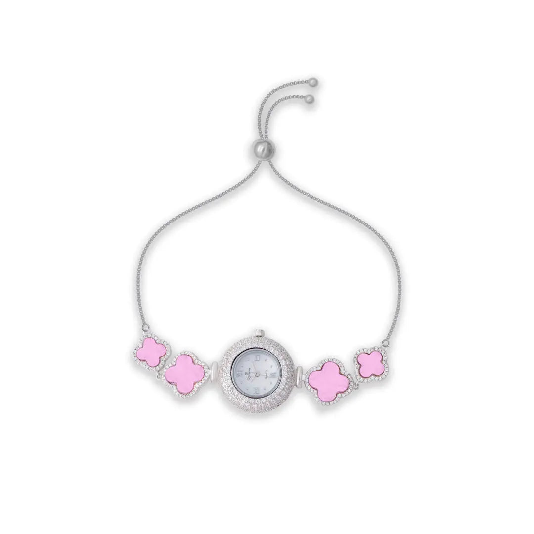 Crystal Bloom Timepiece Bracelet Watch Mashha