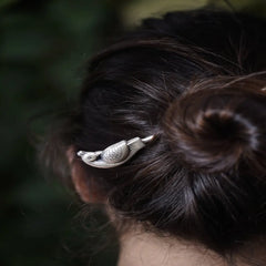 Silver Parrot Motif Hair Accessory Mashha