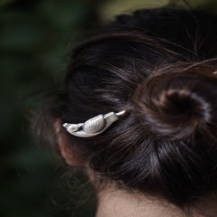 Silver Parrot Motif Hair Accessory