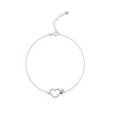 Mashha 925 Silver Eternal Heart Bracelet Mashha