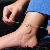 Mashha 925 silver Eternal Love Heart Anklet Mashha