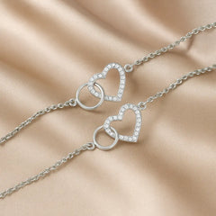 Mashha 925 silver Eternal Love Heart Anklet Mashha