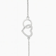 Mashha 925 silver Eternal Love Heart Anklet Mashha