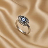 Mashha 925 Silver Evil Eye Ring(Adjustable) Mashha