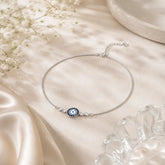 Mashha 925 Silver Evil Eye Silver Anklet Mashha