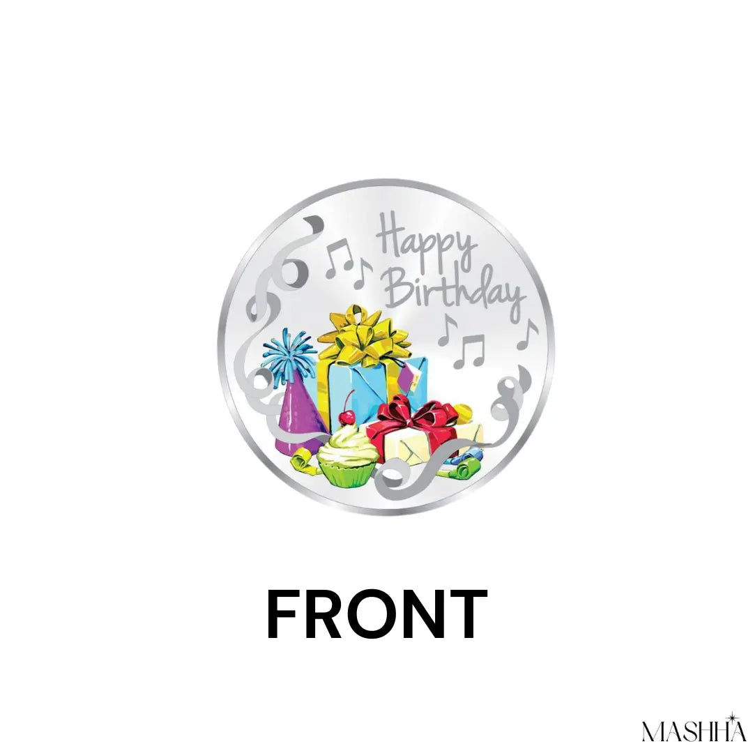MASHHA 999 Pure Silver Birthday Coin – 10g Precious Moments Edition Mashha