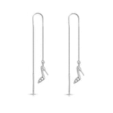 Mashha 925 Silver Glam Stiletto Sui Dhaga Earrings Mashha