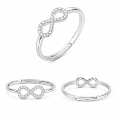 Mashha 925 Silver Infinity Ring (Adjustable) Mashha