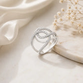 Intertwined Grace 925 Silver Ring Mashha