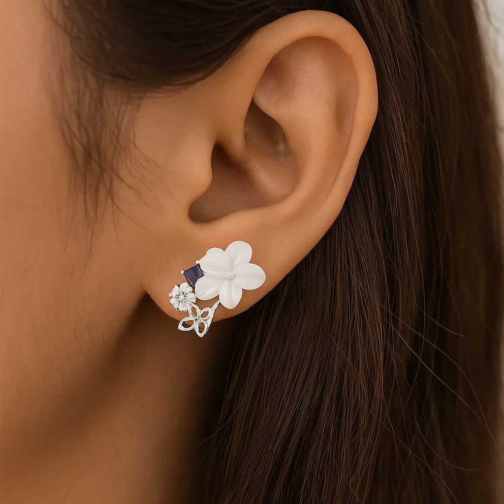 Mashha 925 Silver London Babe Earrings Mashha