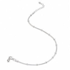 Mashha 925 Silver Luna Link Anklet Mashha