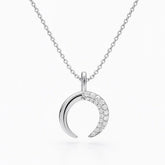 Lunar Elegance Crescent Pendant Mashha