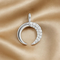 Lunar Elegance Crescent Pendant Mashha