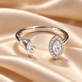 Mashha 925 Silver Open Marquise Ring