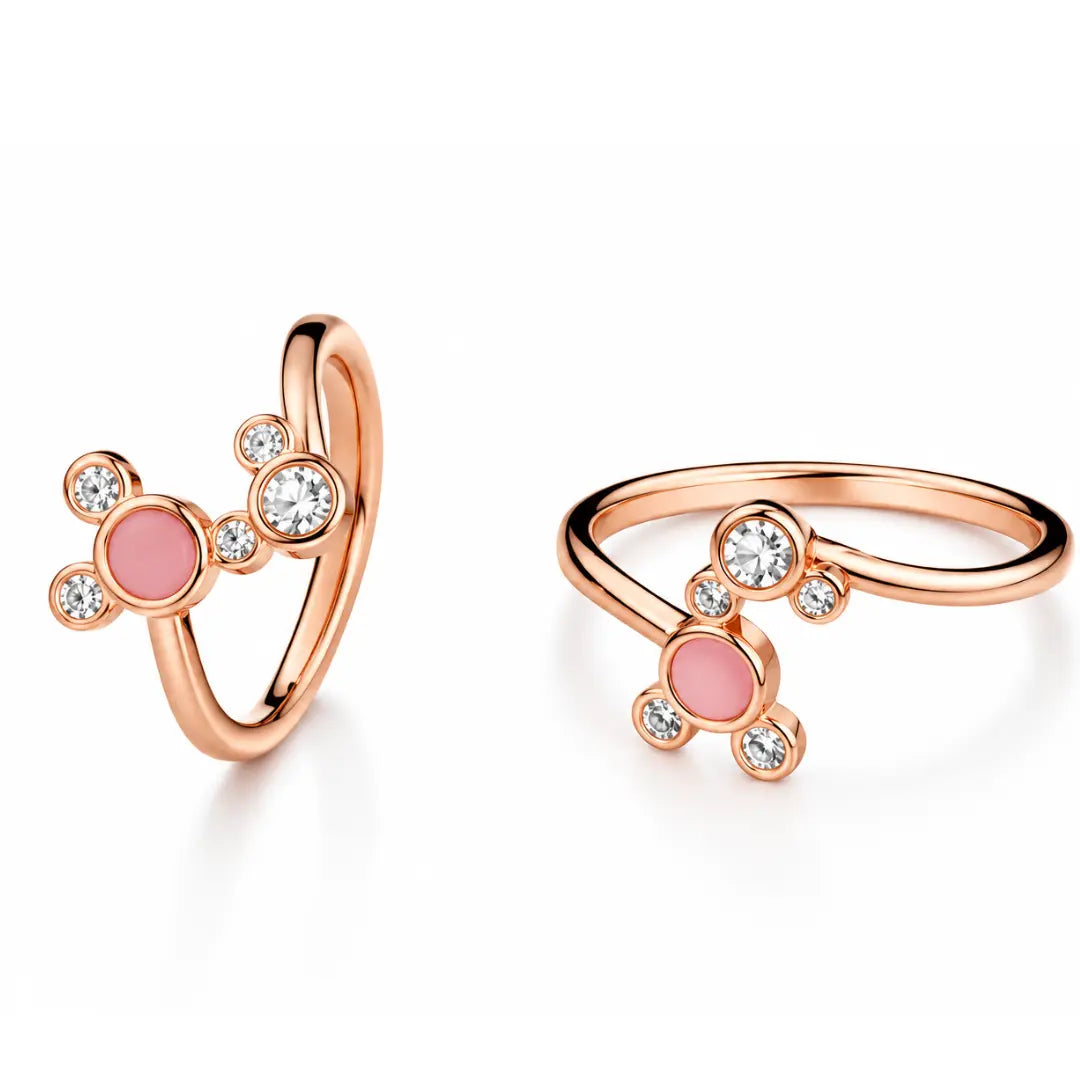 Mashha 925 Silver Micky Mouse Toe Rings Mashha