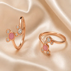 Mashha 925 Silver Micky Mouse Toe Rings Mashha
