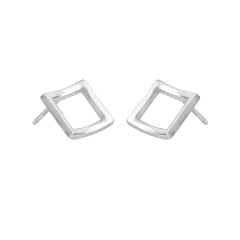 Mashha 925 Silver Minimalist Square Studs Mashha