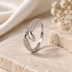 Mashha 925 Silver Hug Ring