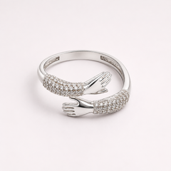 Mashha 925 Silver Hug Ring