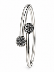 Mashha 925 Silver Vintage Bloom Cuff