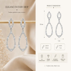 Mashha 925 Silver She Is Born Diva Earrings Mashha