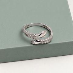 Mashha 925 Silver Hug Ring