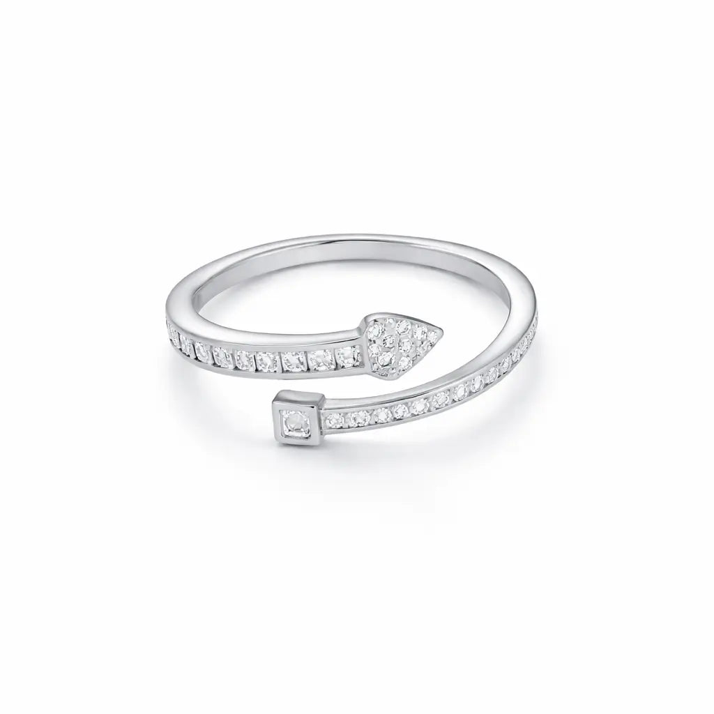 Mashha 925 Silver Arrow Wrap Ring Mashha