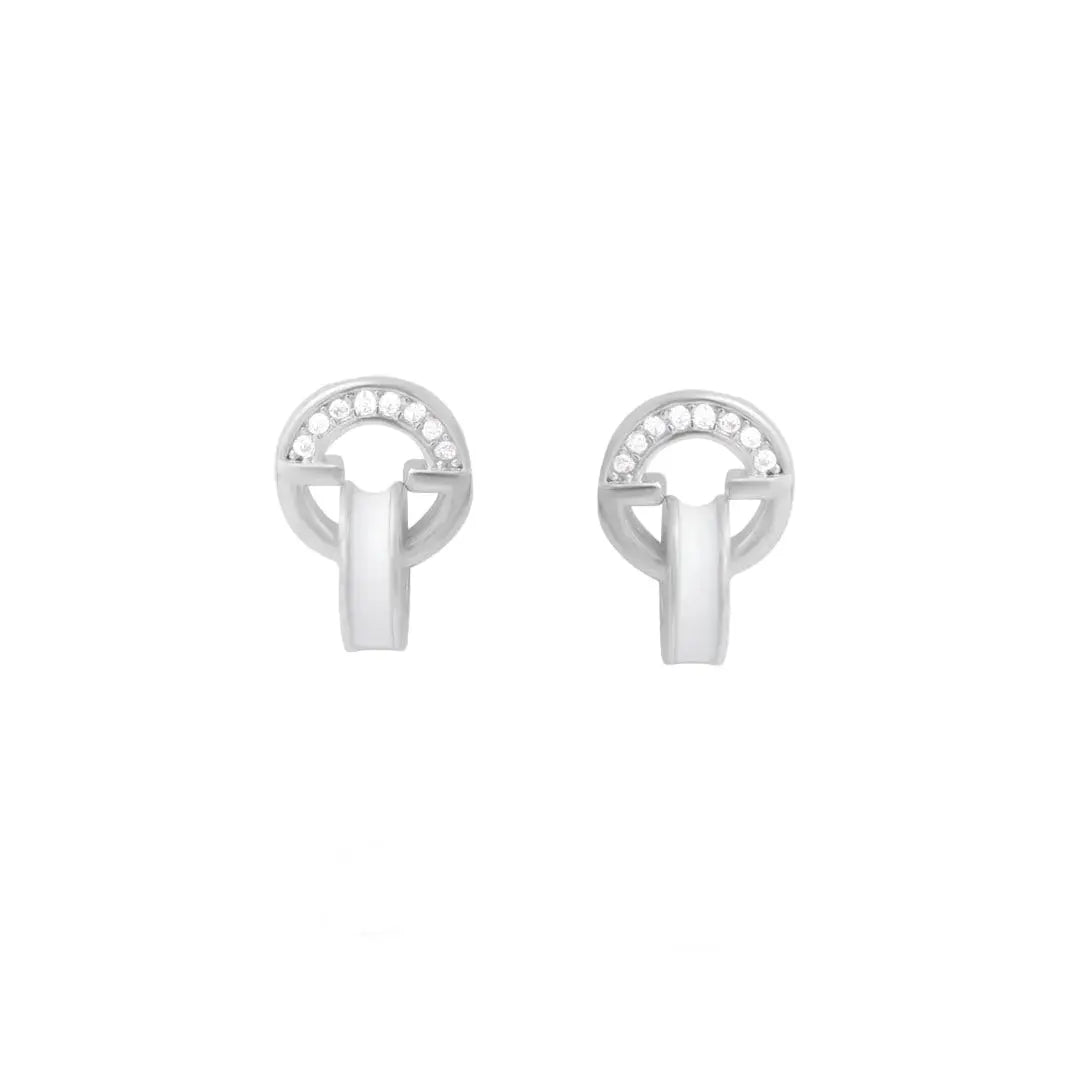 Mashha 925 Silver Office 9 to 5 Earrings Mashha
