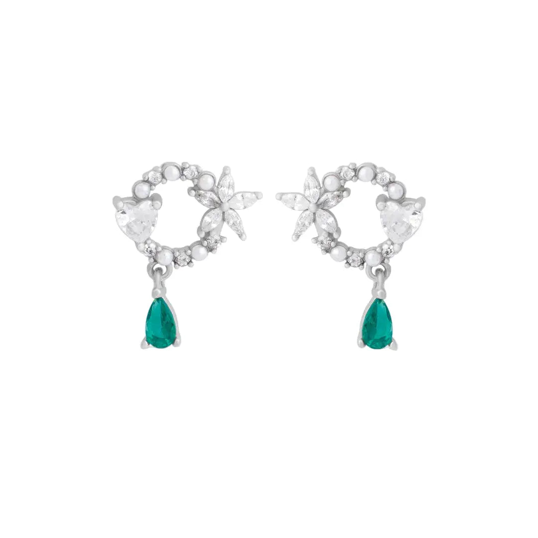 Mashha 925 Silver Paan Shaandaar Earrings Mashha
