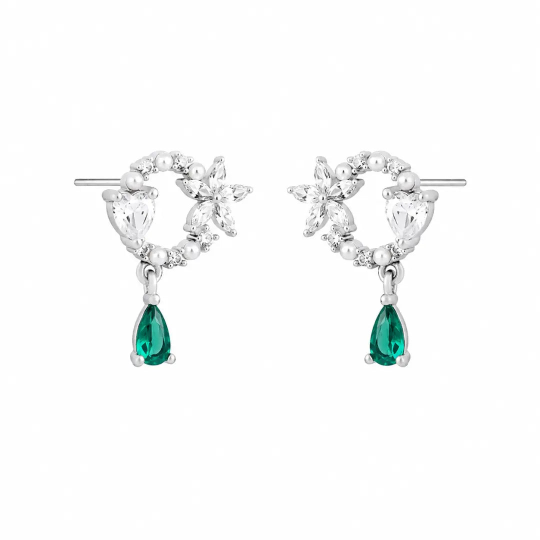Mashha 925 Silver Paan Shaandaar Earrings Mashha