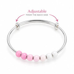 Mashha 925 Silver Pink Whisper Baby Bangles Mashha