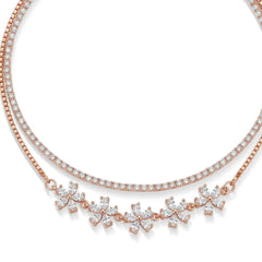 Mashha 925 Silver Sakura Sparkle Anklet Mashha