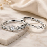 Mashha 925 silver rhodium plated Slay The Day Set of 2 rings Mashha