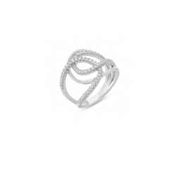 Intertwined Grace 925 Silver Ring Mashha