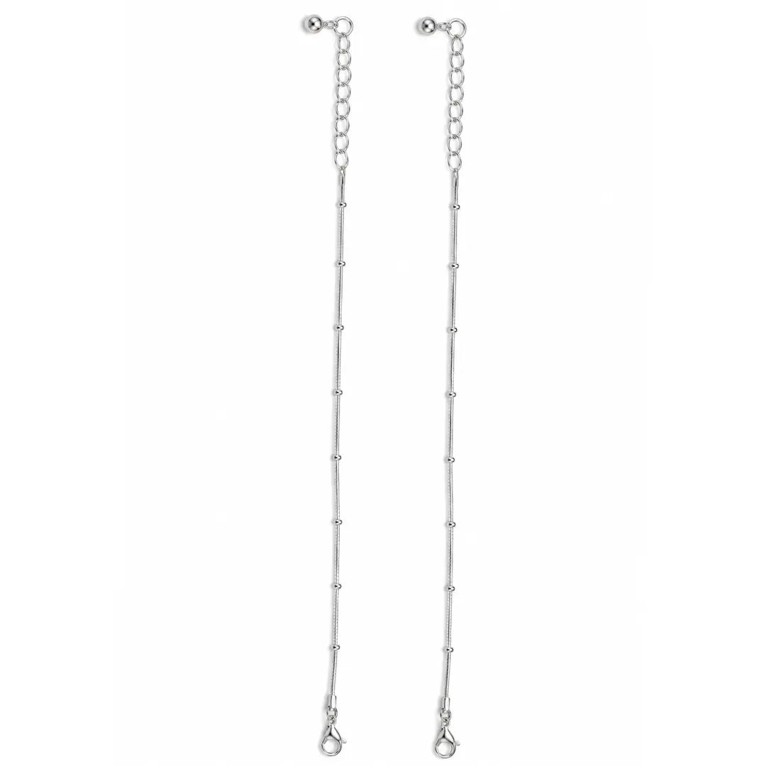 Mashha 925 silver Rhodium Plated Minimal Luxe Anklet Mashha