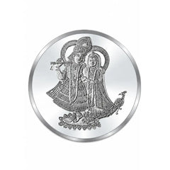 Mashha 10g 999 Fine Silver Coin – Radha Krishna Divine Love Edition Mashha