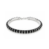Mashha 925 Silver Classic Black Baby Kada Mashha