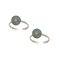 Tribal Enamel Toe Ring