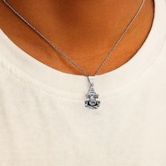 Lord Ganesha 925 Silver Pendant with Chain