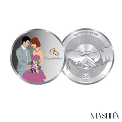 Mashha 10g Fine Silver Wedding Congratulations Coin – 999 Purity