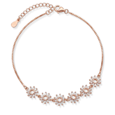 Mashha 925 Silver Sunflower Sparkle Anklet