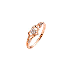 Mashha Eternal Heart Spark Ring (Rose Gold) Mashha