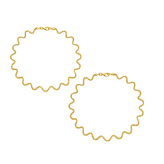 Mashha 925 Silver Golden Wave Anklet