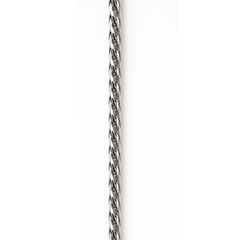 Silver chain on a white background