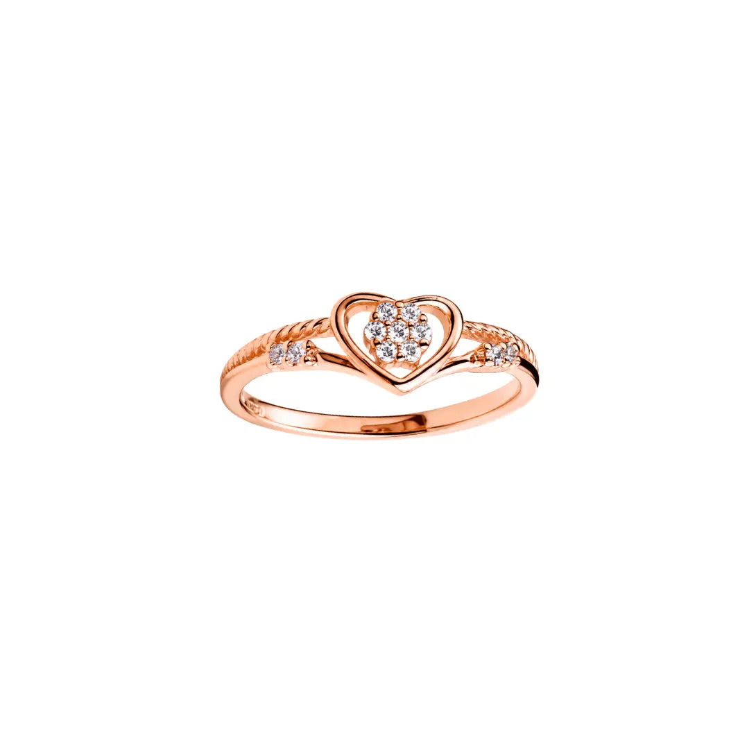 Mashha Eternal Heart Spark Ring (Rose Gold) Mashha