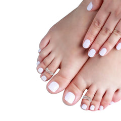 Silver Flow Pattern Toe Ring