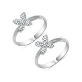 Mashha 925 Silver Butterfly Toe Rings Mashha