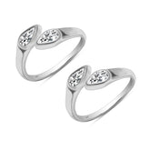 Dual Sparkle Toe Ring