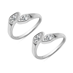Dual Sparkle Toe Ring